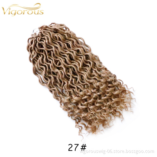 Vigorous Cheap Deep Wavy African Dropshipping Kinky Curly Afro Braids Hair Black Brown Extension Synthetic Ombre Braiding Hair